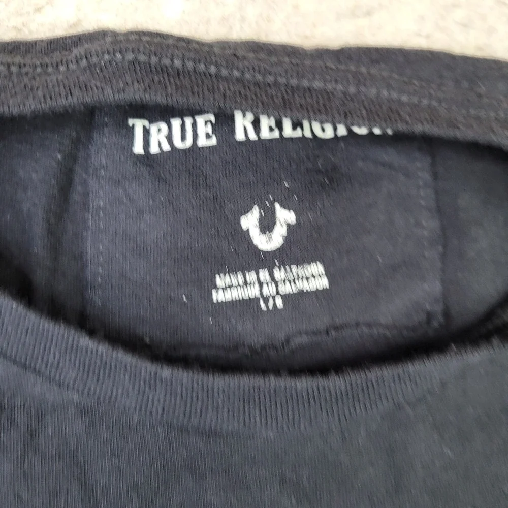 True Religion World Tour 2002 T Shirt Mens L Black Short Sleeve Crew Band